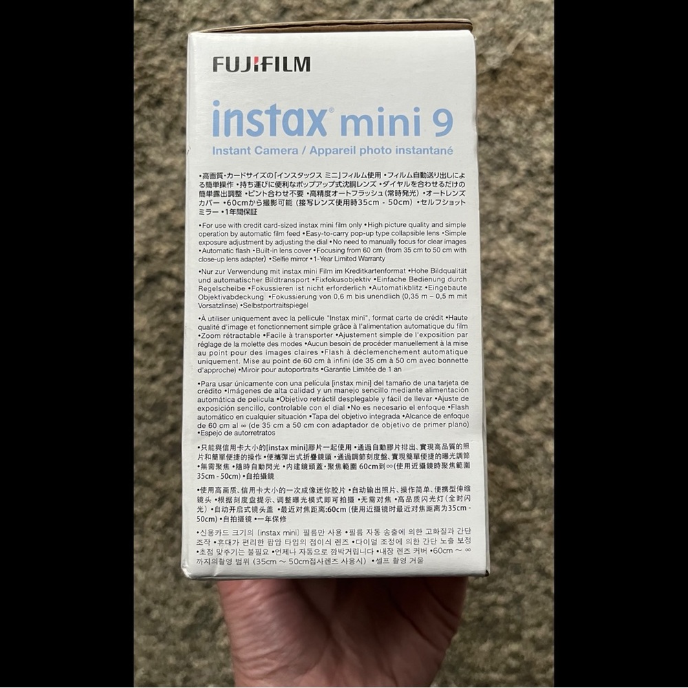 BNIB Fujifilm Instax Mini 9 Instant Camera - Cobalt Blue - Picture 3 of 6